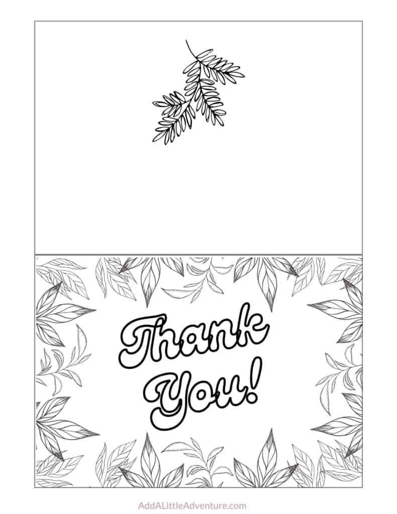 Free Printable Thank You Cards Black And White
