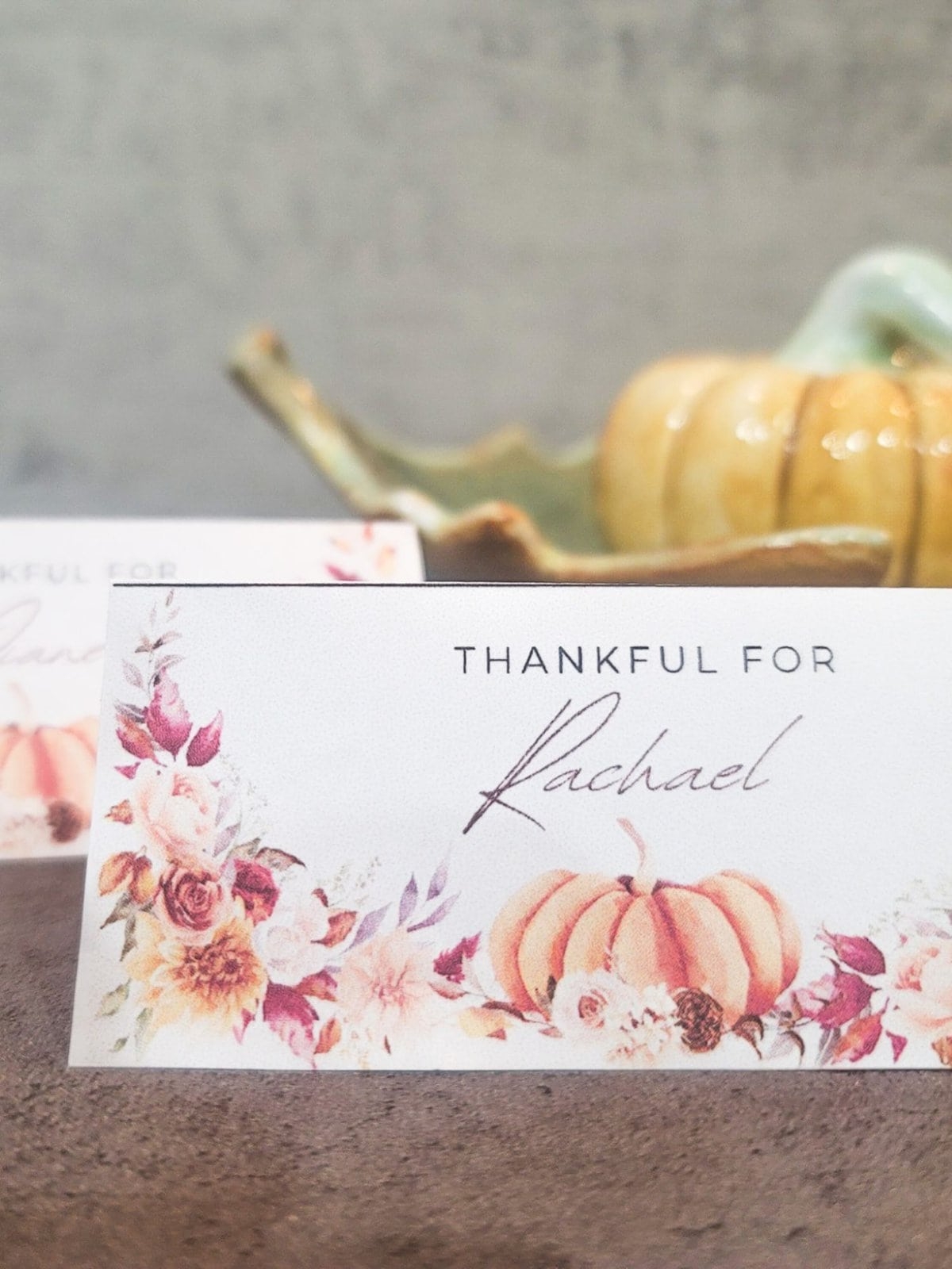 Thanksgiving Place Cards Printable Free