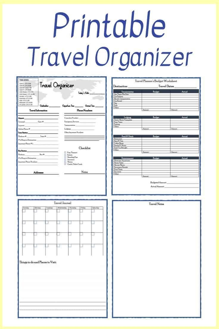 Free Printable Vacation Planner Template Free Printable Vacation Planner Template