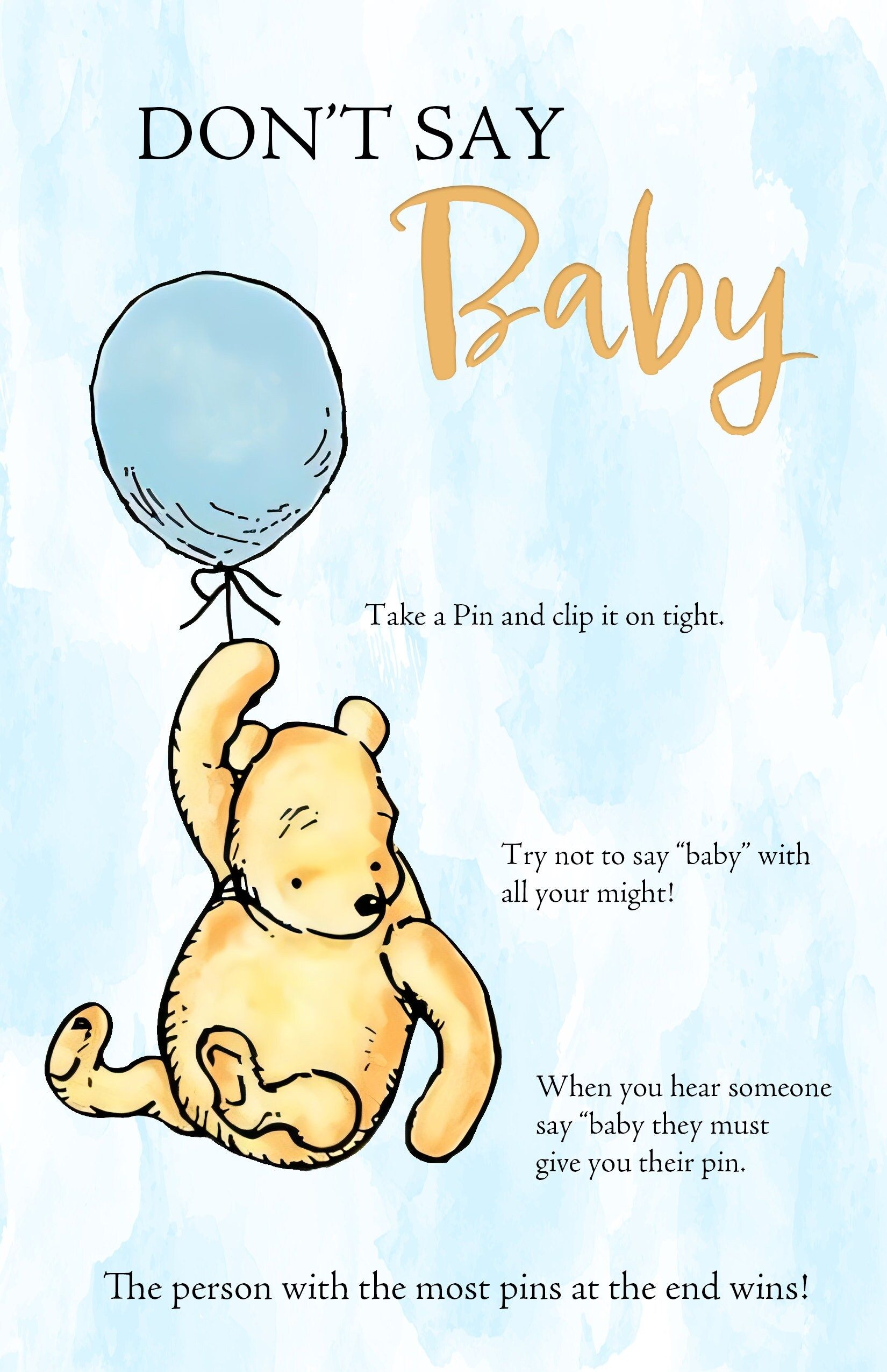 Free Printable Winnie The Pooh Baby Shower Games Shop On Pinterest