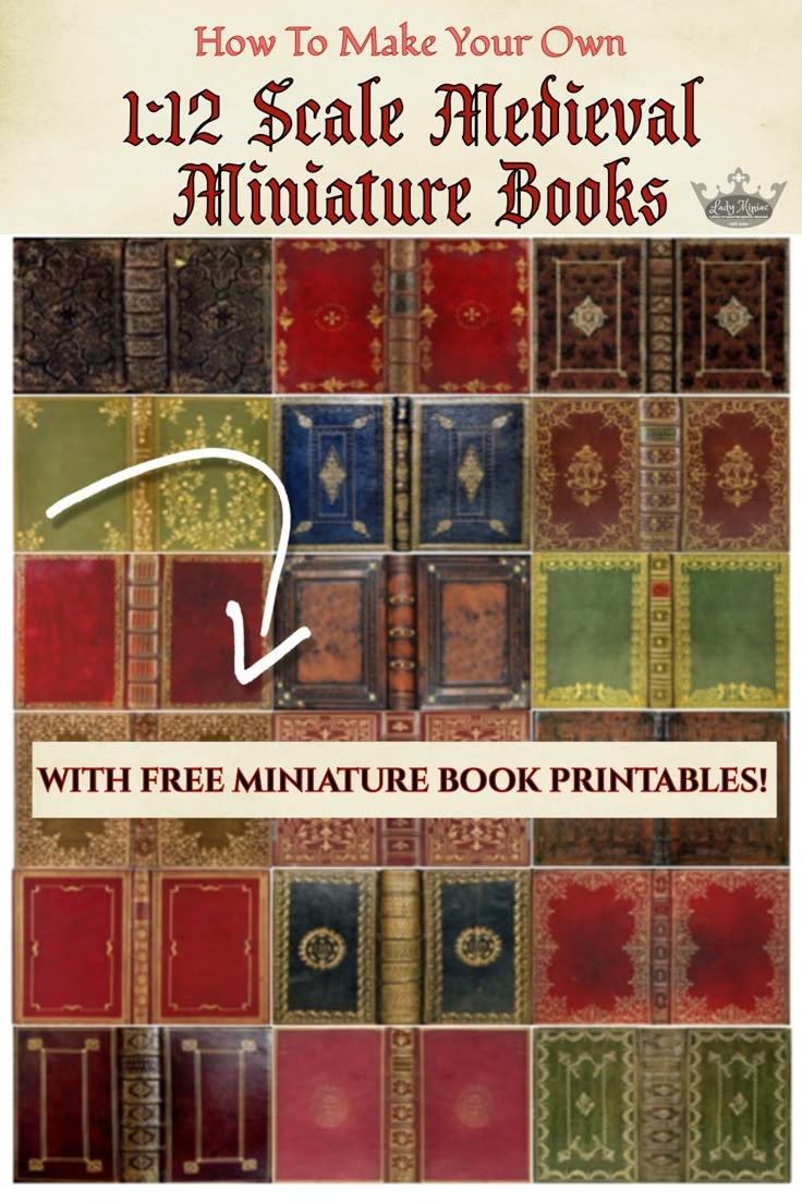Free Printables How To Make Miniature Books
