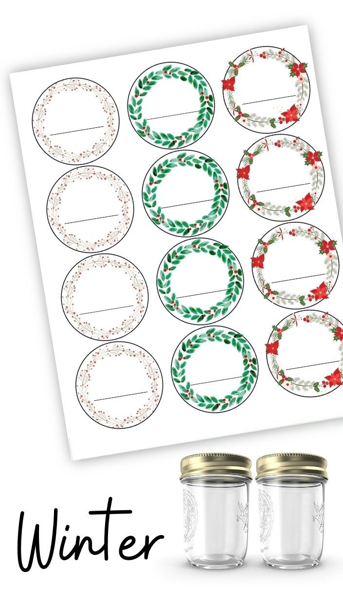 Free Seasonal Canning Labels printable 