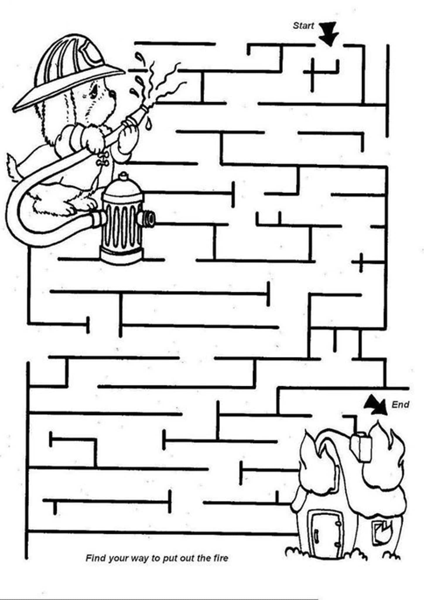 Free Simple Maze Printables For Preschoolers And Kindergartners Worksheets Library