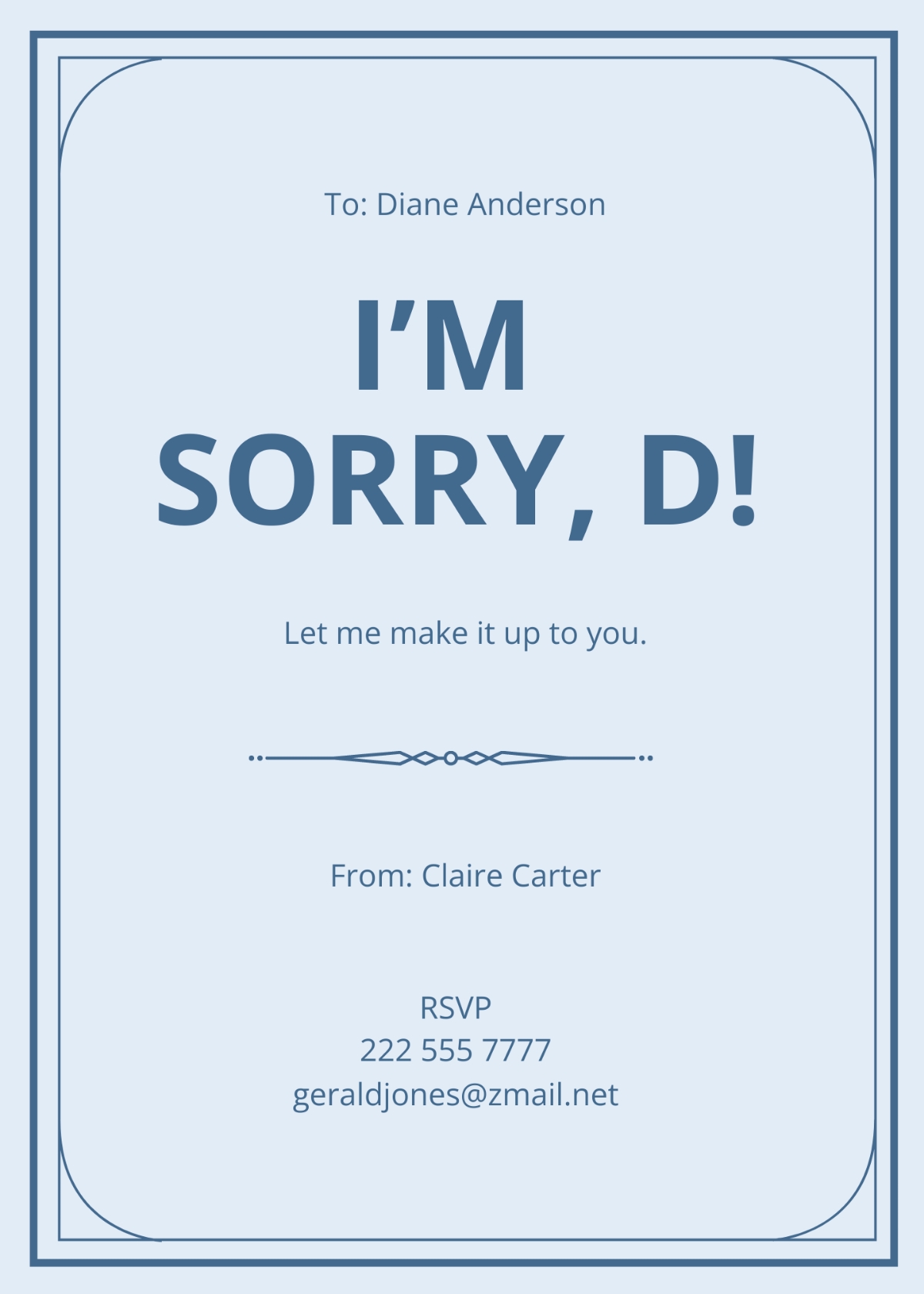 Free Virtual Apology Card Template To Edit Online