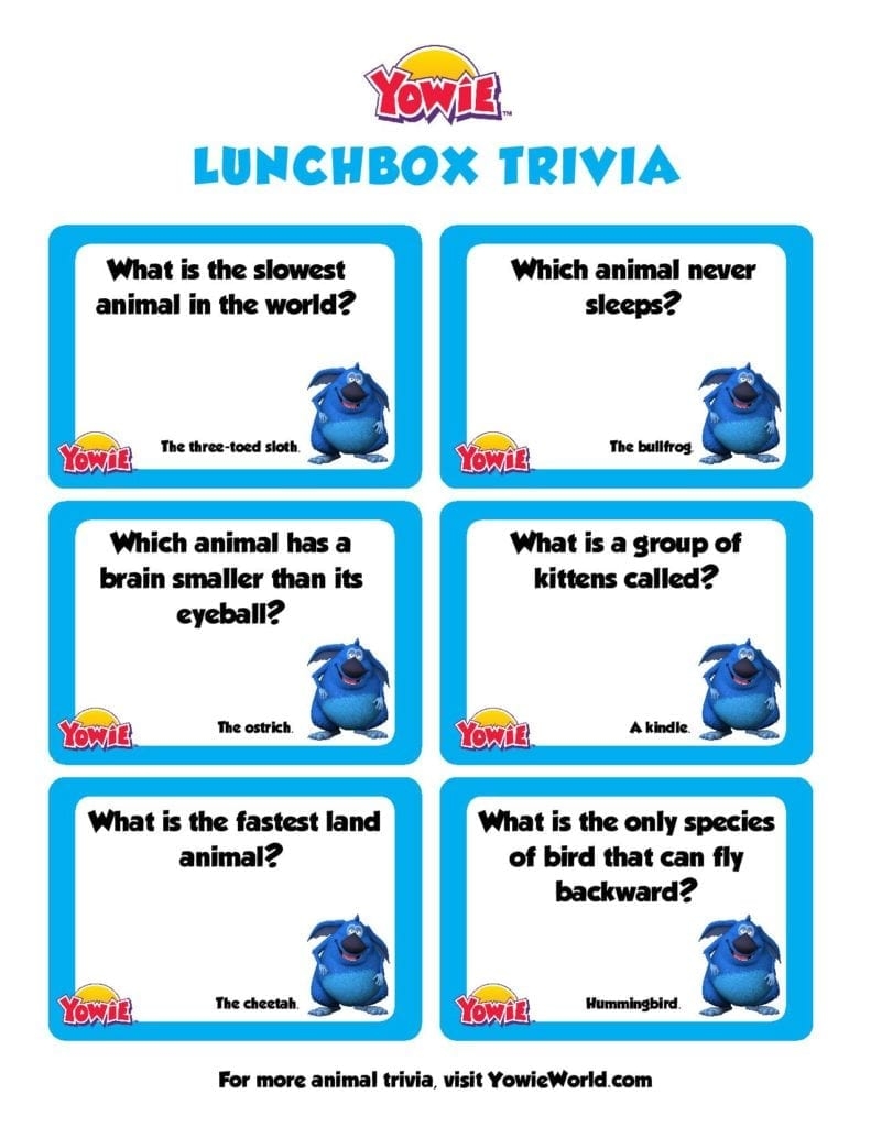 2Nd Grade Trivia Questions Printable