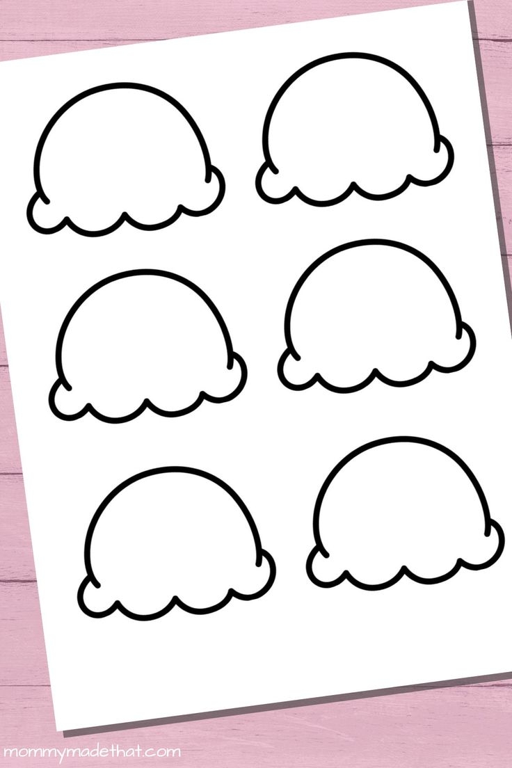 Fun Ice Cream Cone Templates For Crafts Coloring