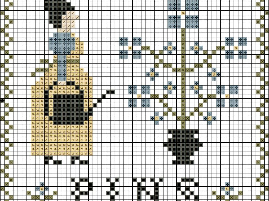 Gardener Free Cross Stitch Pattern By Bluebird Needleworks Primitive Embroidery Forget me not