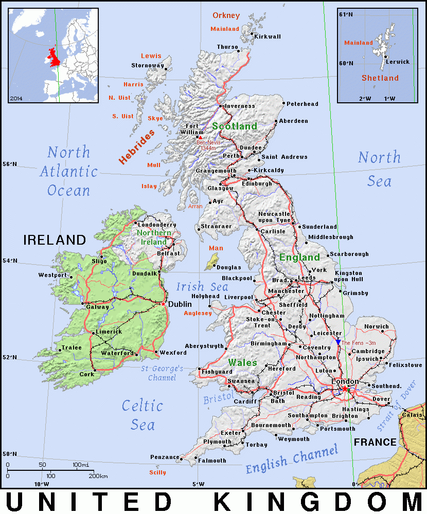 GB United Kingdom Public Domain Maps By PAT The Free Open Source Portable Atlas