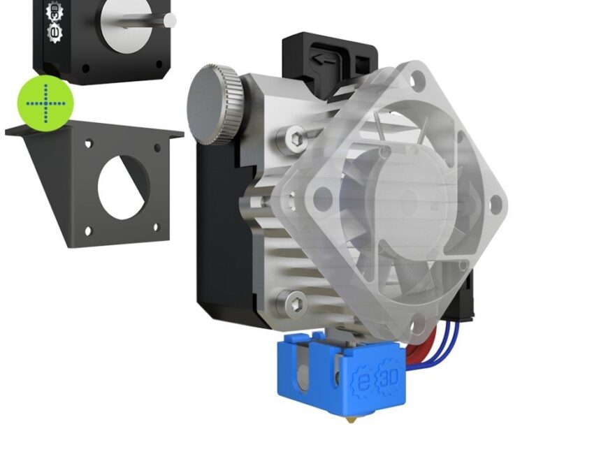 Genuine E3D Titan Aero 1 75mm Standard 24V Full Aero Kit With Aero Motor Bracket TITAN AERO ST 175 24V BR MTR Quantum 3D Printing