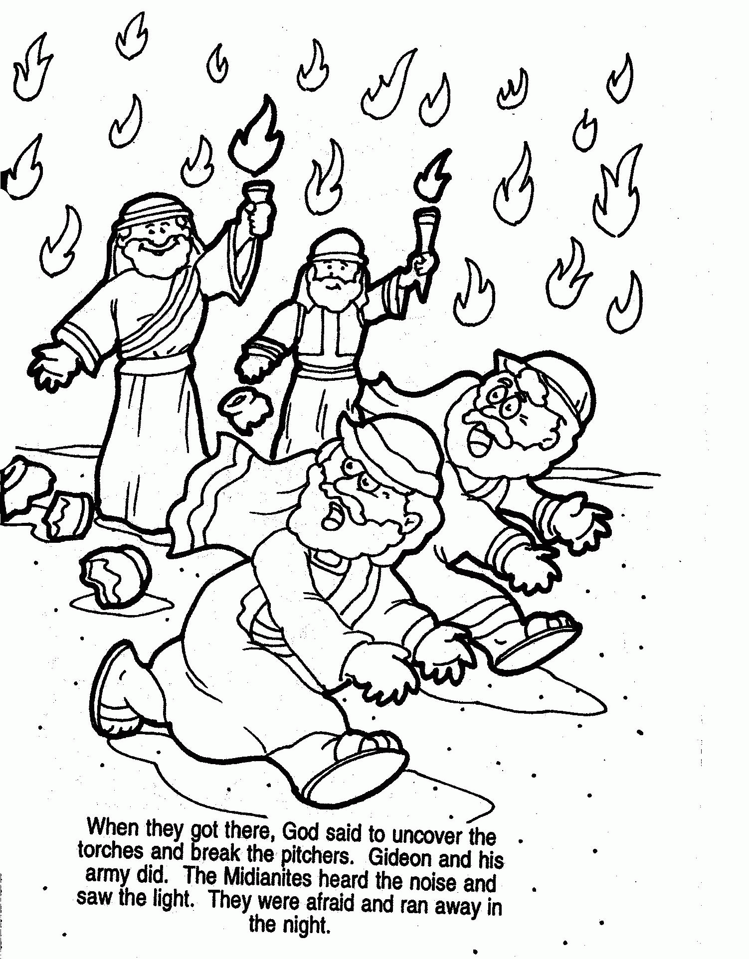 Free Printable Coloring Pages Gideon
