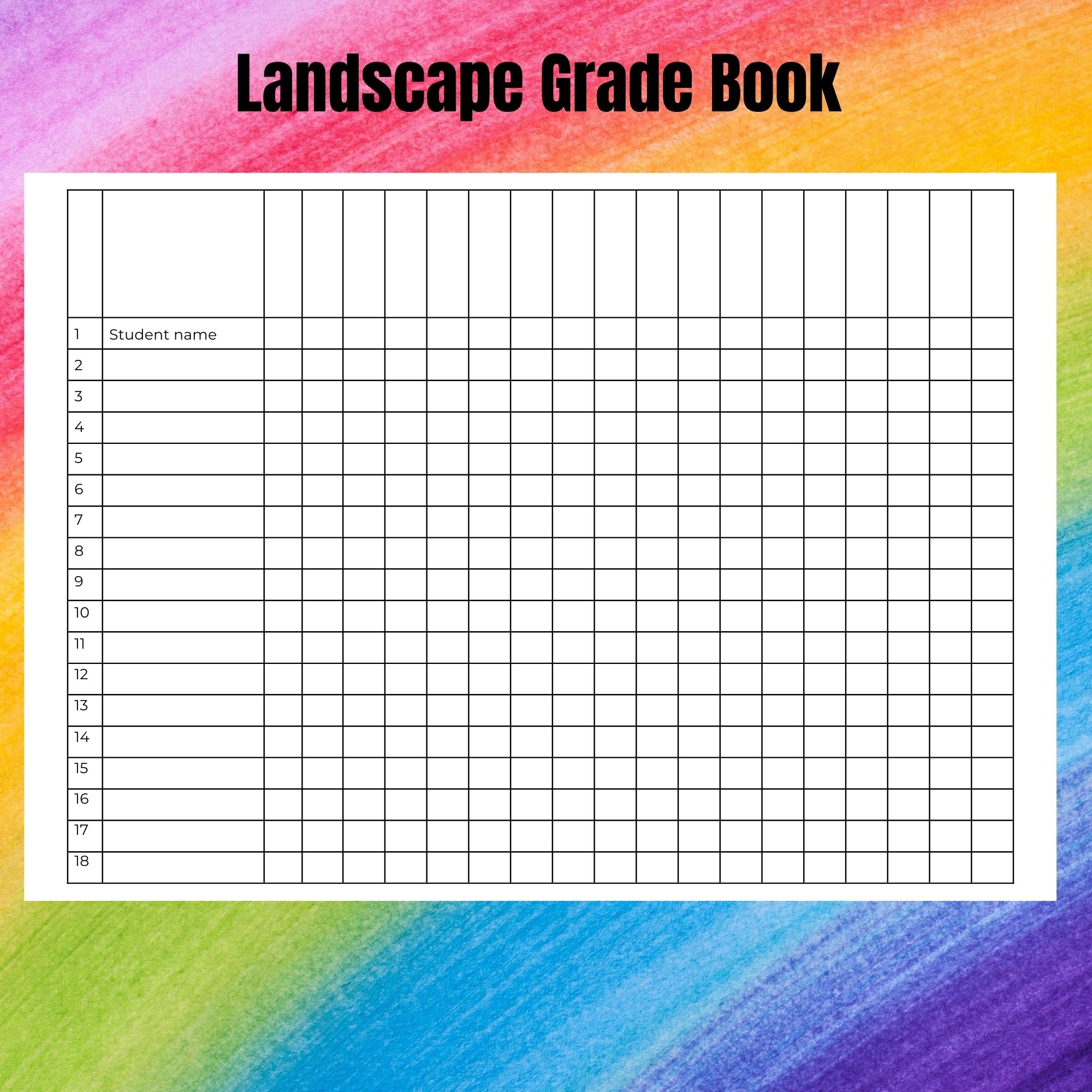 Grade Book Templates Made By Teachers