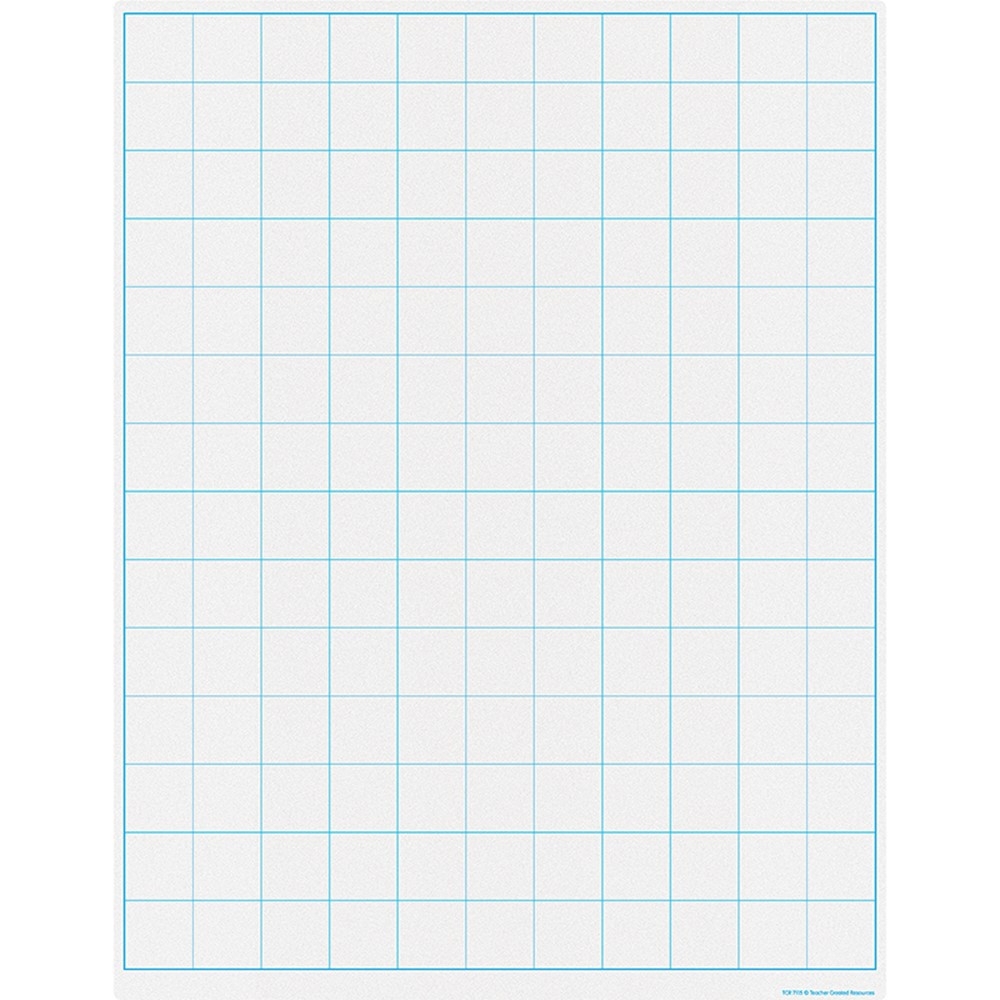 Graphing Grid 1 1 2 Inch Squares Write on Wipe off Chart TCR7115 Teacher Created