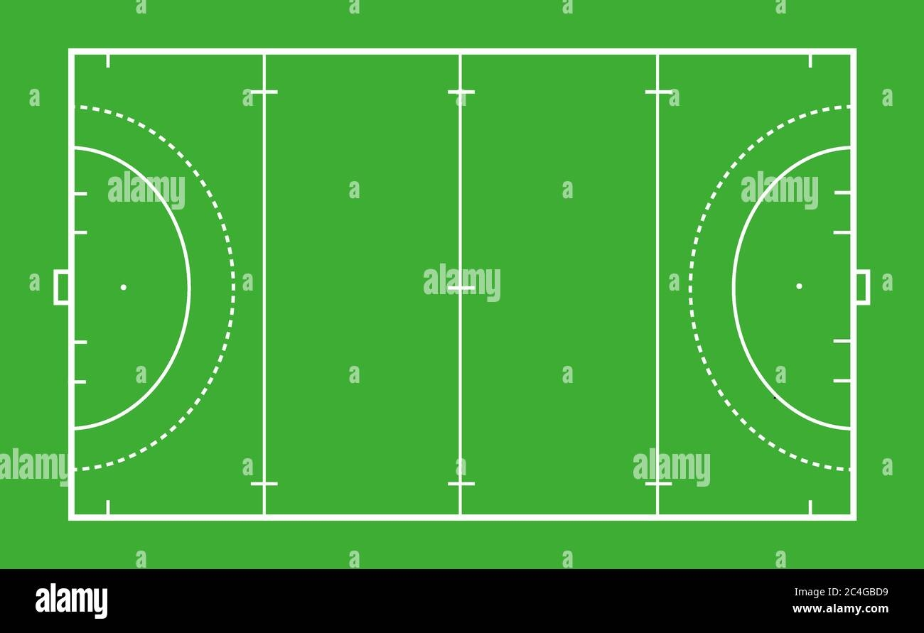 Green Grass Pitch Field Hockey Stock Vector Images Alamy