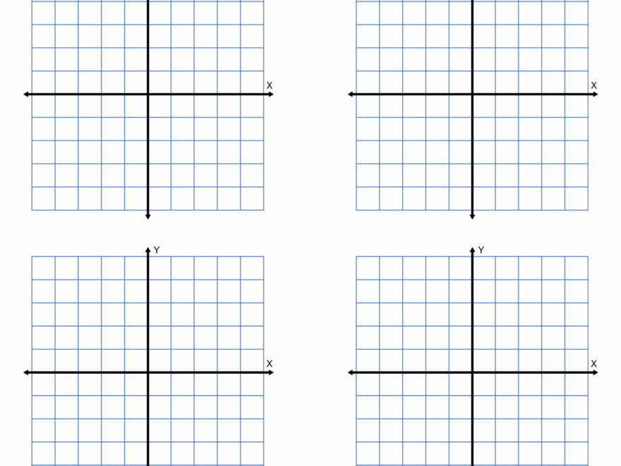 Grid Paper Printable 4 Quadrant Coordinate Graph Paper Templates Free Printables Monograms Design Tools Patterns DIY Projects
