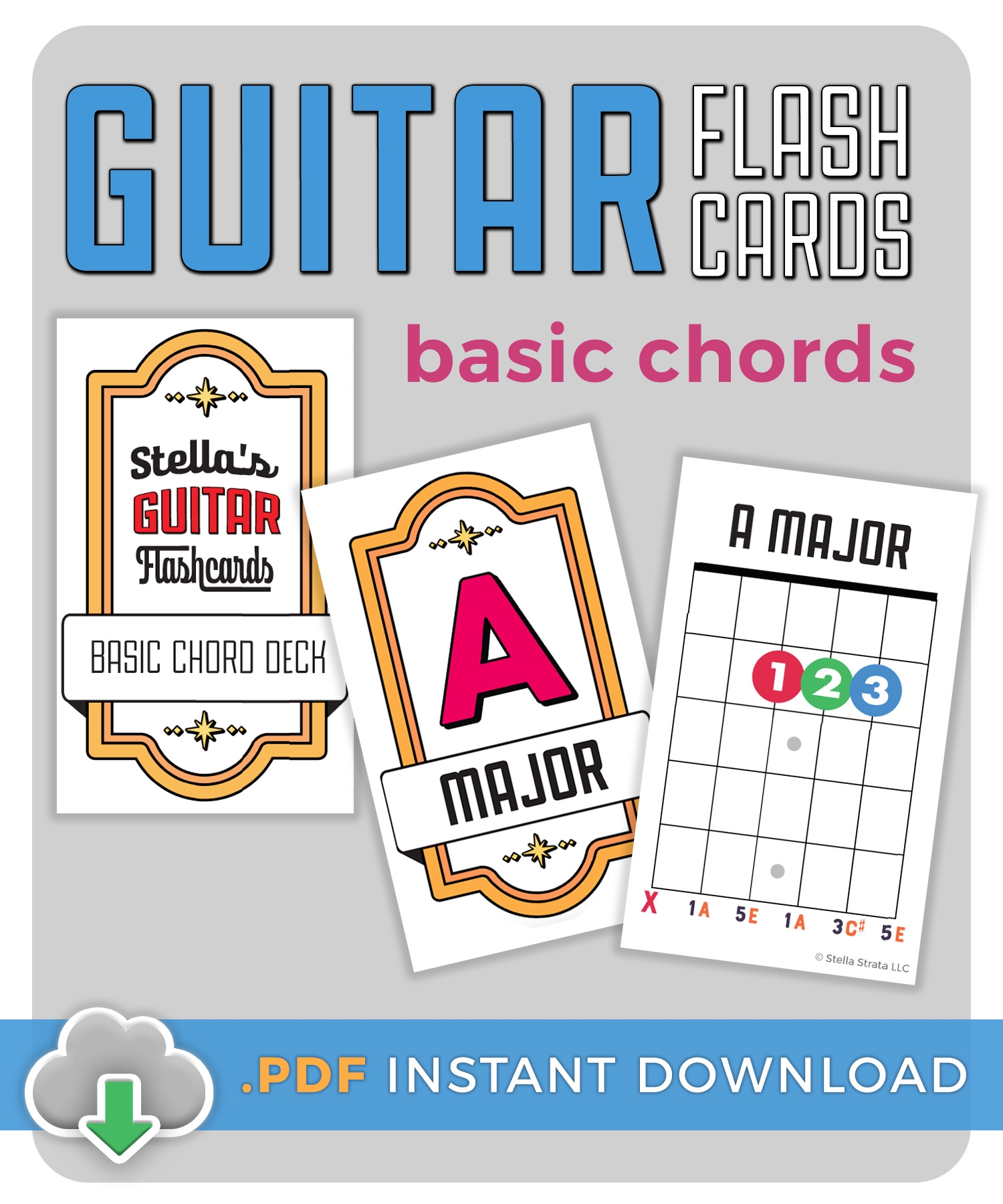 Guitar Chord Flash Cards Printable
