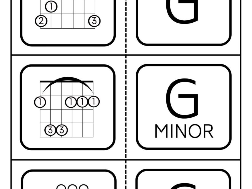 Guitar Flashcards For Chords Printable At Home Music Instant Download Index Card Students Teacher Resource Beginners New Years Resolution Etsy