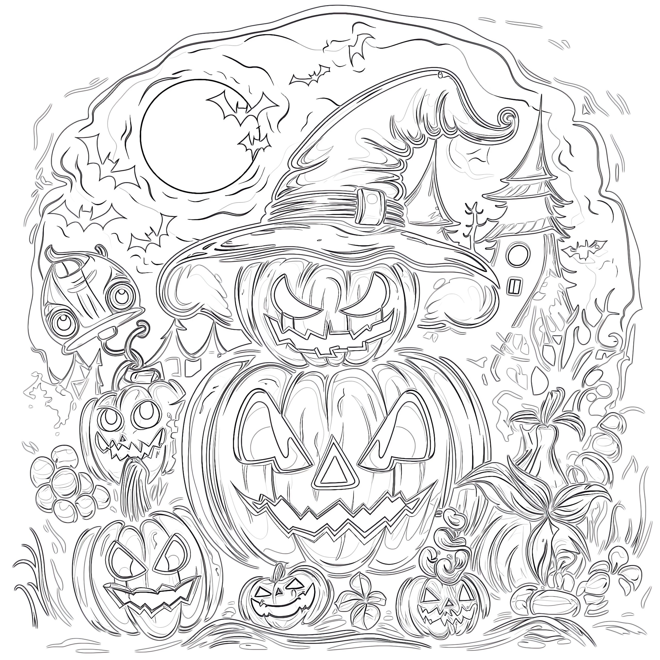 Halloween Coloring Page Coloring Pages Mimi Panda