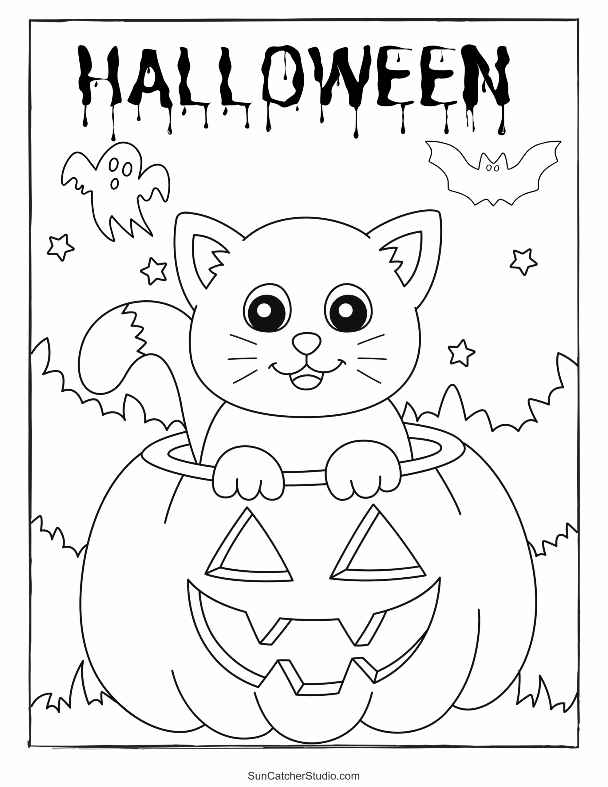 Halloween Coloring Pages And Coloring Sheets Free Printables Monograms Design Tools Patterns DIY Projects