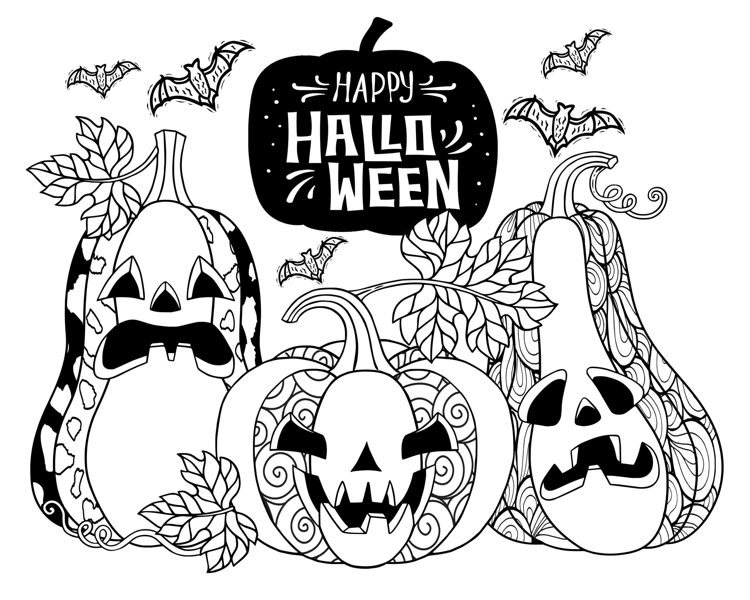Free Printable Halloween Coloring Pages Adults