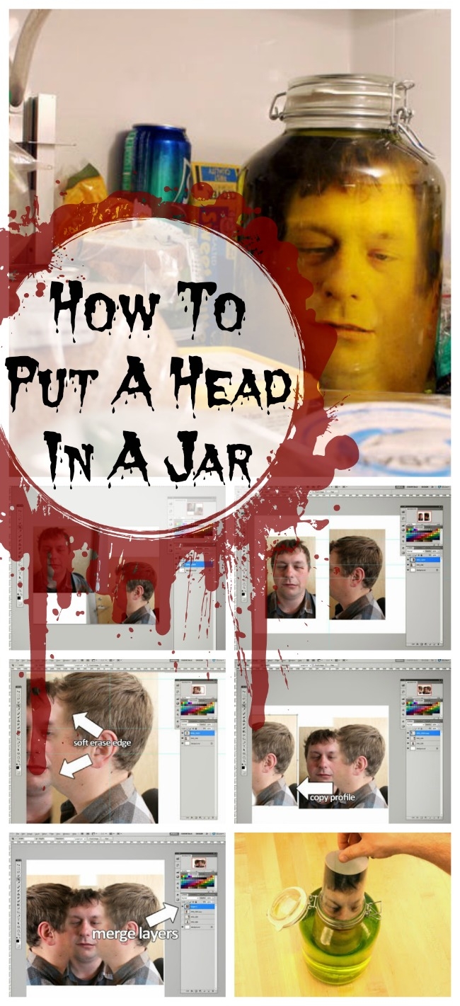 HALLOWEEN CRAFT How To Put A Severed Head In A Jar Do It Yourself Fun Ideas