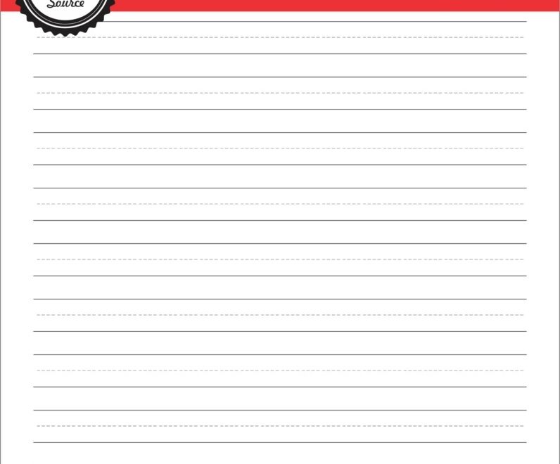 Handwriting Paper Printable FREE Your Therapy Source