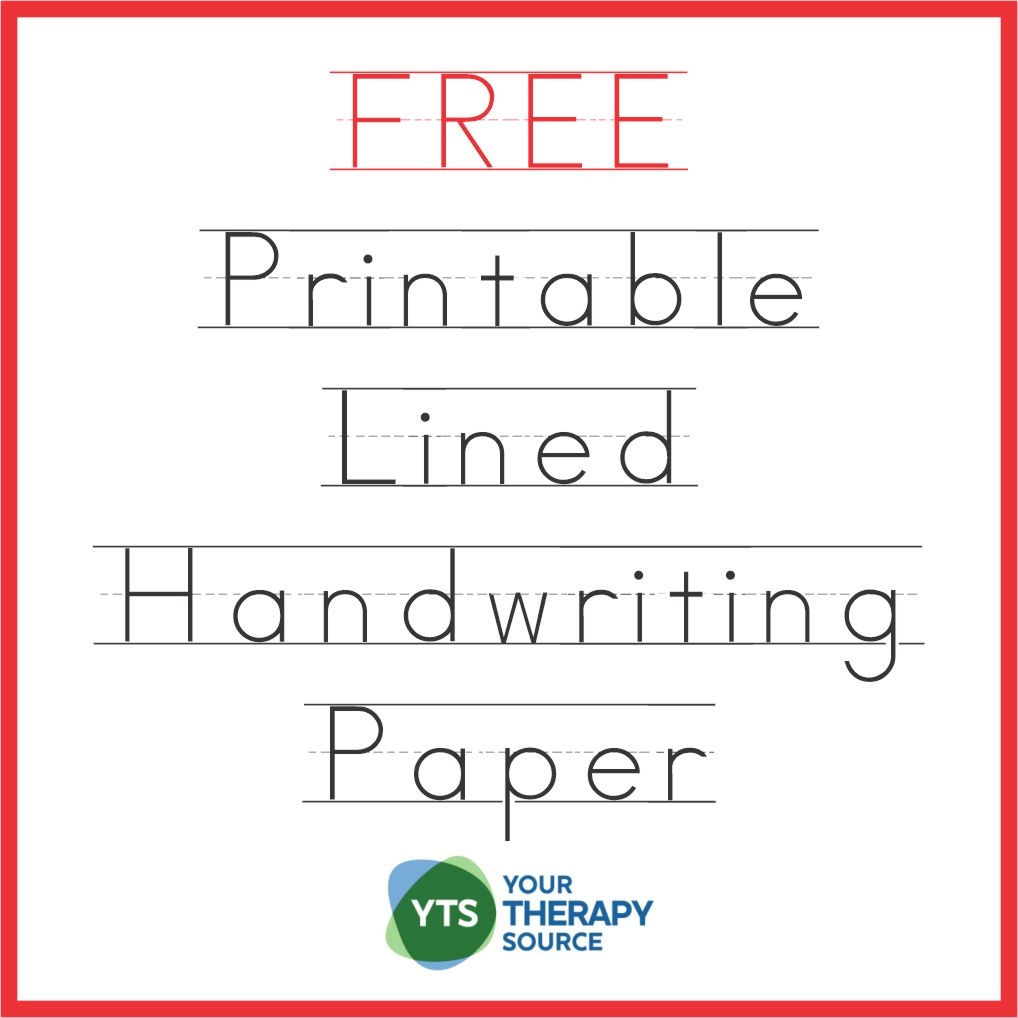 Printable Writing Paper First Grade