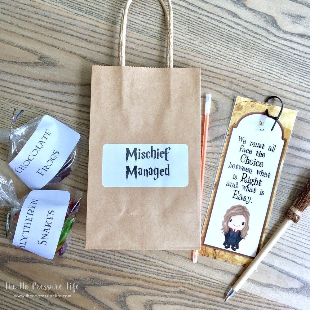 Harry Potter Party Favors 5 Easy Treats Kids Will Love Free Printables