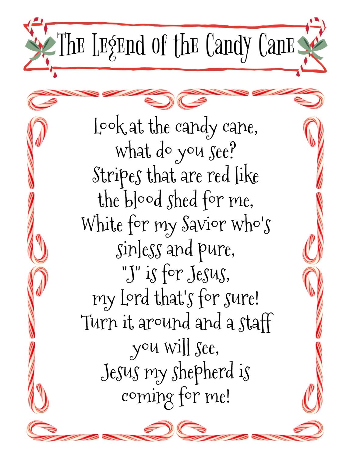Help Club For Kids Legend Of The Candy Cane Help Club For Moms