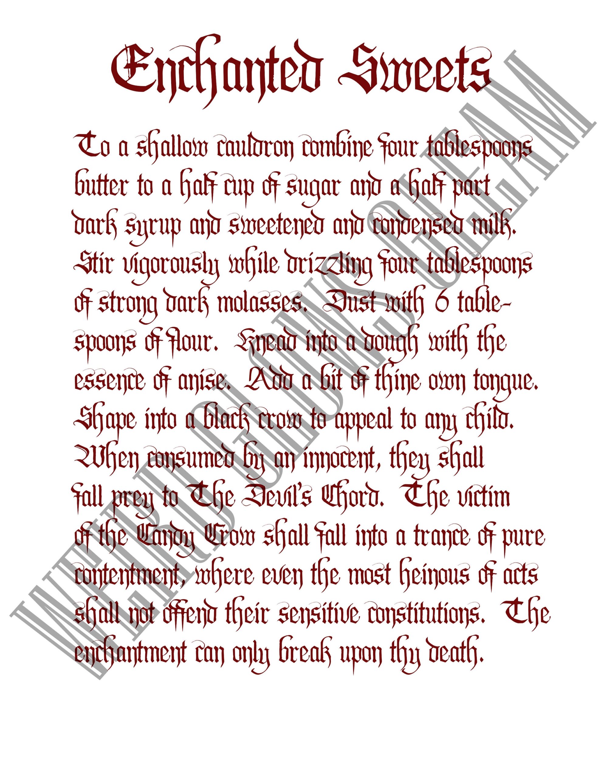 Hocus Pocus 30th Anniversary Printable Spell Book 160 Pages Digital Download Etsy