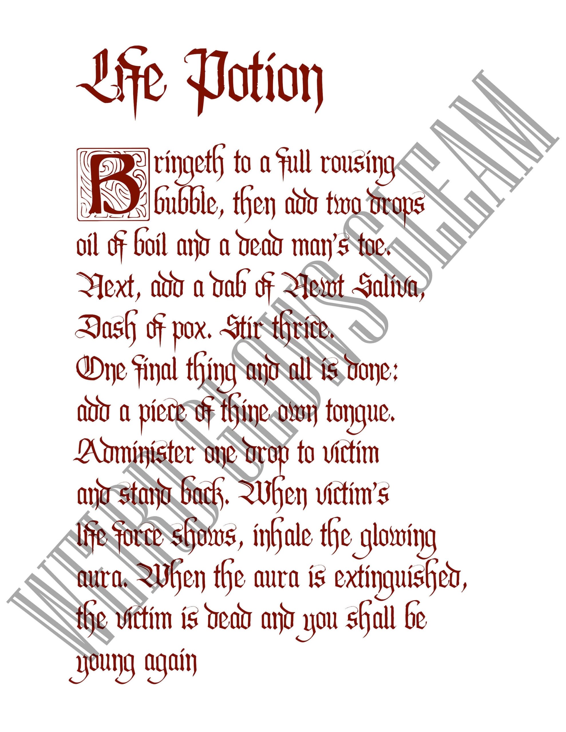 Hocus Pocus Spell Book Pages Volume 1 Etsy Canada