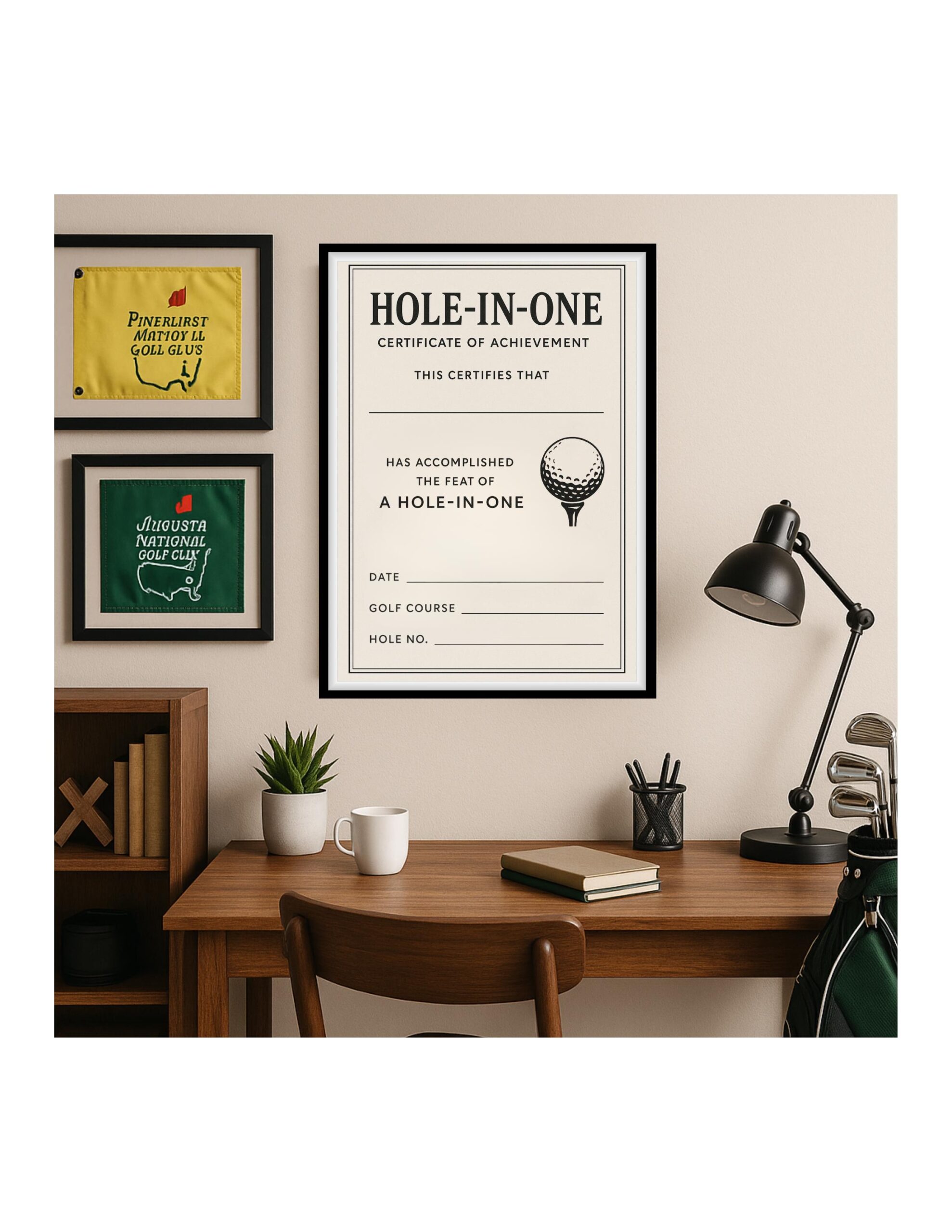 Hole In One Certificate Etsy