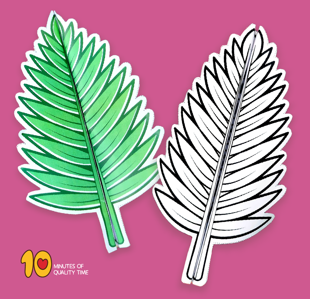 Free Printable Palm Leaf Template