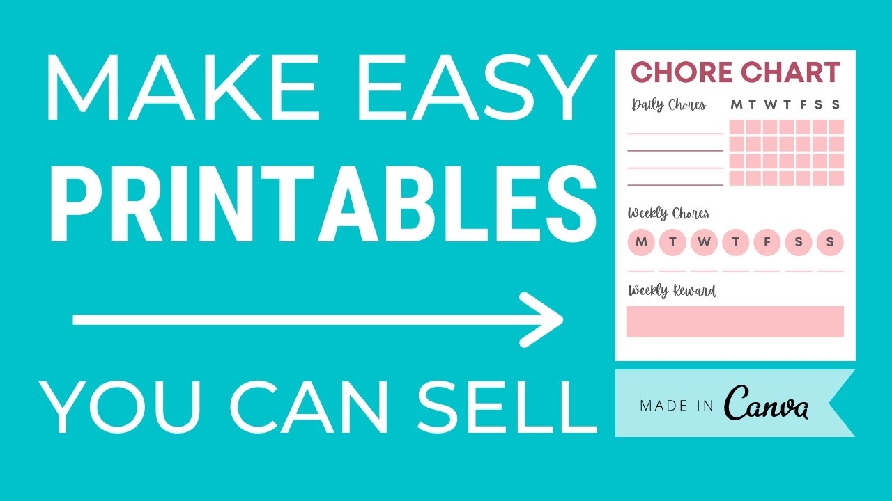 How To Create A Printable In Canva To Sell On Etsy Digital Product Canva Tutorial YouTube