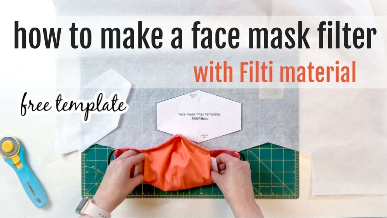How To Make A Face Mask Filter With Filti Material Free Template