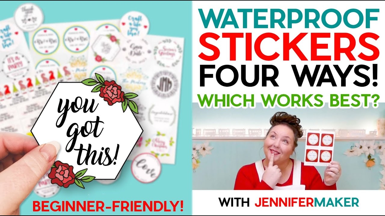 How To Make Waterproof Stickers On Cricut With Four Methods Beginner Friendly Tutorial YouTube