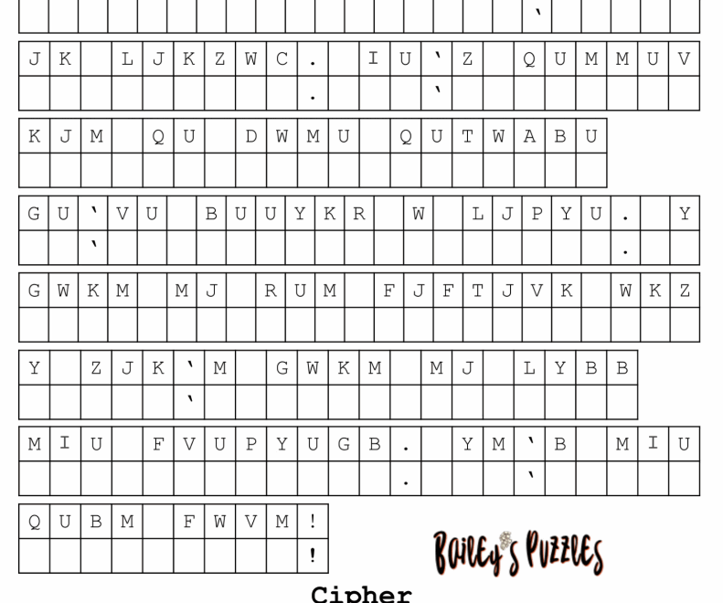 How To Solve Cryptograms Bailey s Puzzles