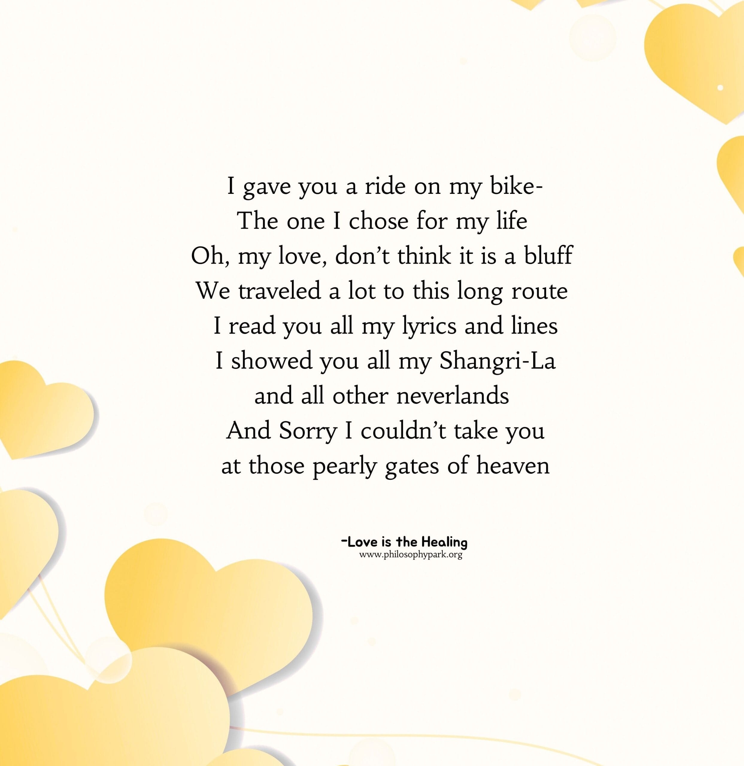 Printable Love Of My Life Poem