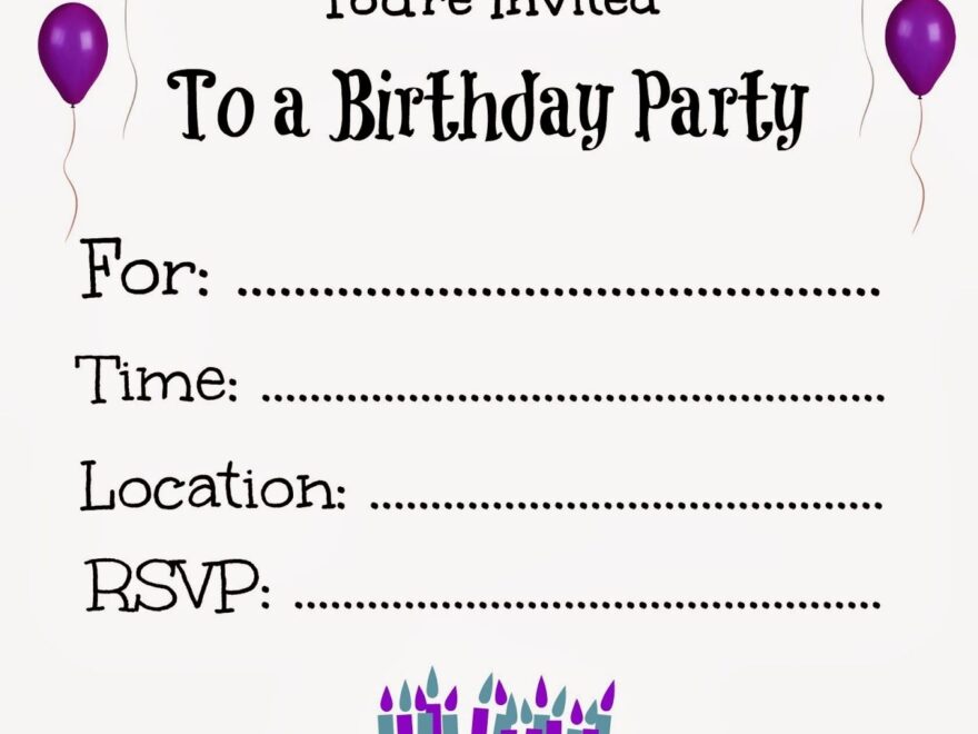 It s A Princess Thing Free Printable Birthday Invitations For Kids