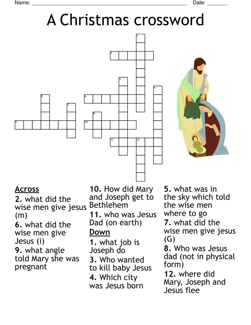 Jesus Is Born Word Search WordMint