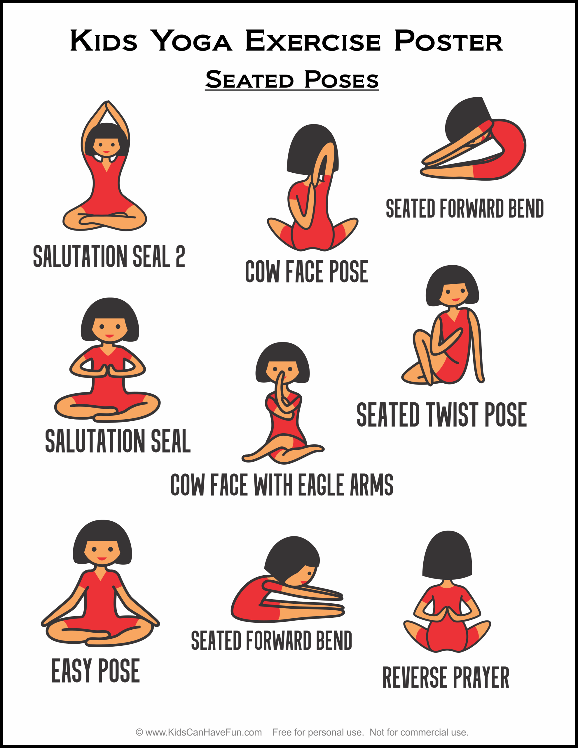 Kids Yoga Poses Posters KidsCanHaveFun Blog Play Explore And Learn