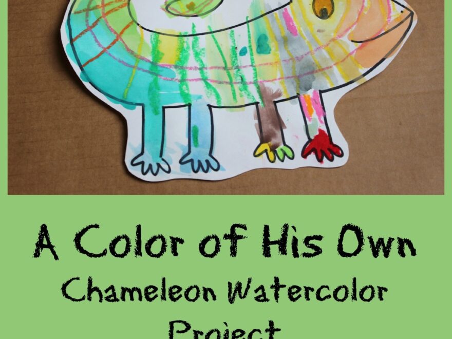 Kitchen Floor Crafts A Color Of His Own Chameleon Watercolor Project