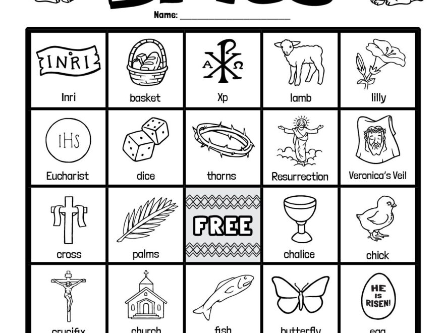 Lent Easter Bingo Cards Download Pack TheCatholicKid