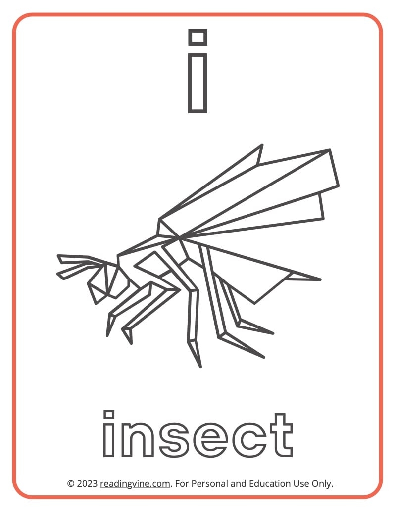 Letter I Coloring Pages Printable