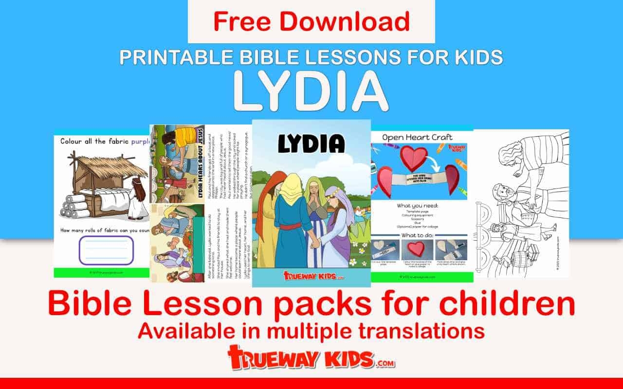 Lydia Bible Lessons For Kids Trueway Kids