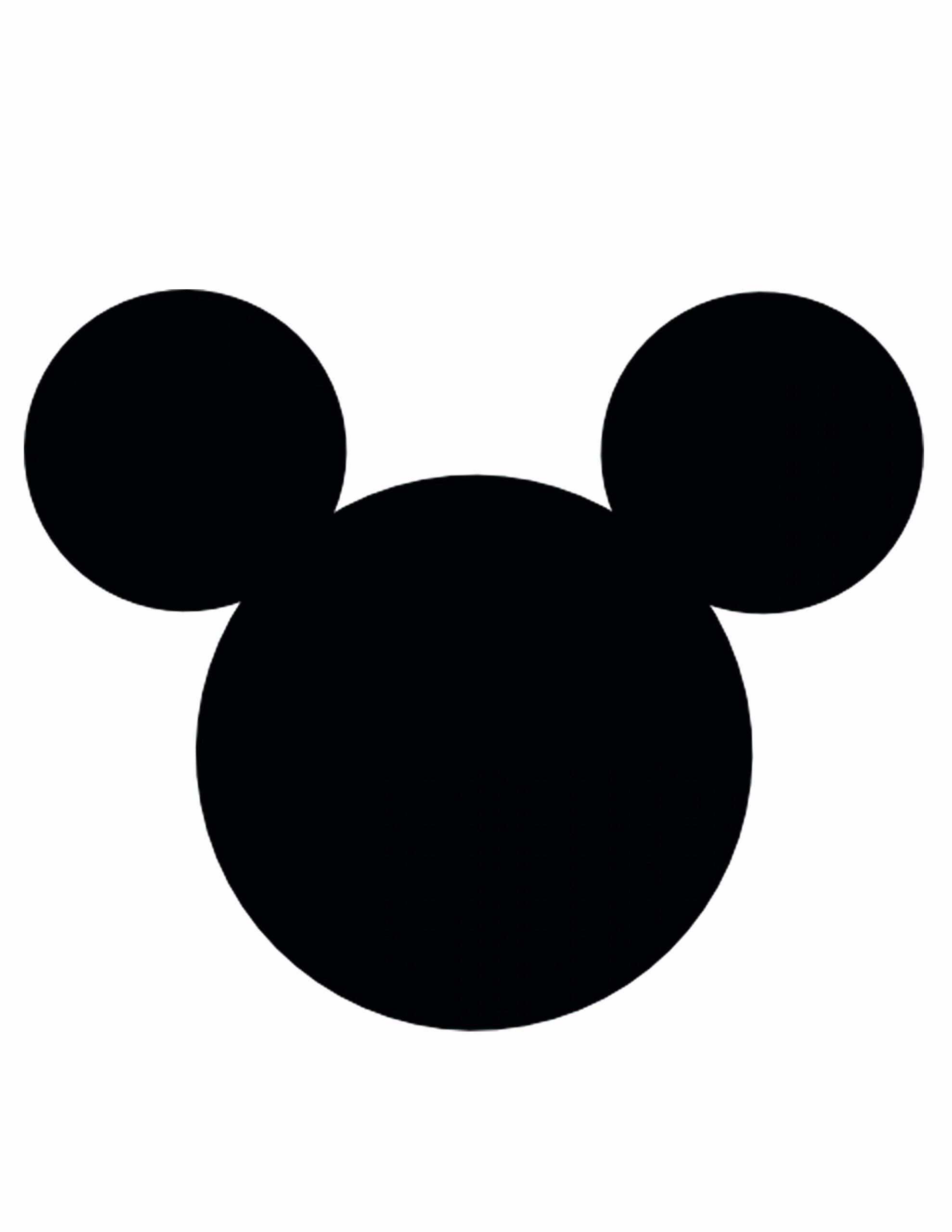 Mickey Mouse Cut Out Printable Fresh Mickey Mouse Face Template Printable Cut Out Top Vector