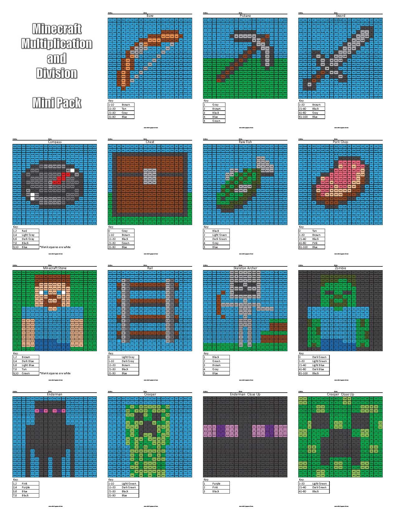 Minecraft Coloring Pages Archives FSM Media