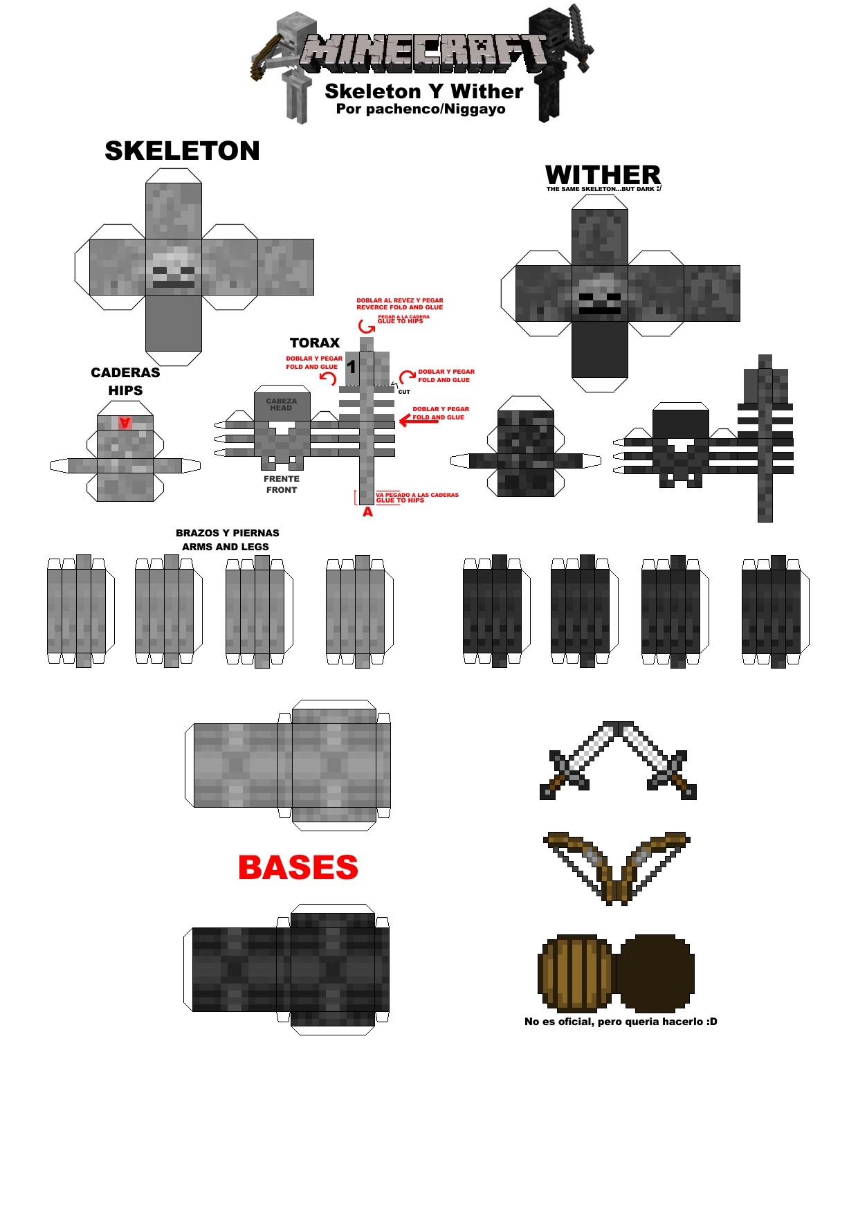 Origami Minecraft Mobs Ender Dragon Printable
