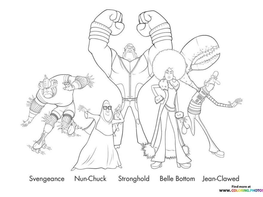 Minions The Rise Of Gru Villains Coloring Pages For Kids