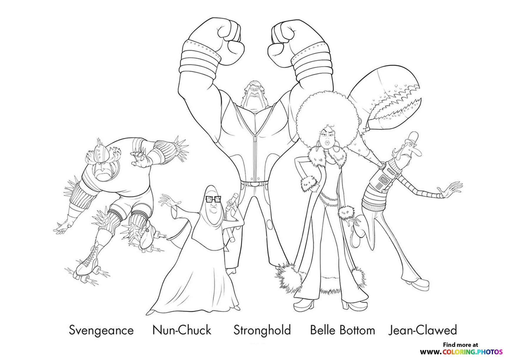 Minions The Rise Of Gru Villains Coloring Pages For Kids