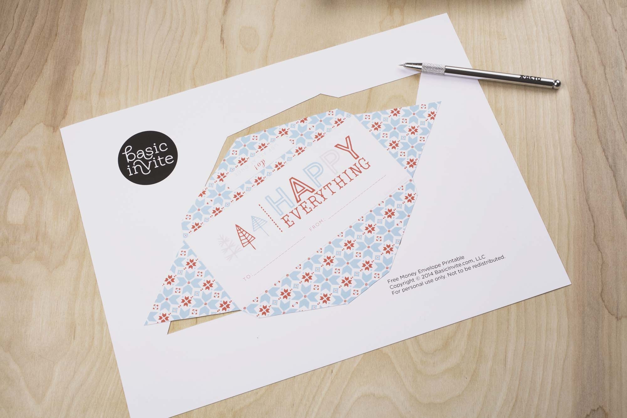 Money Envelope Printable
